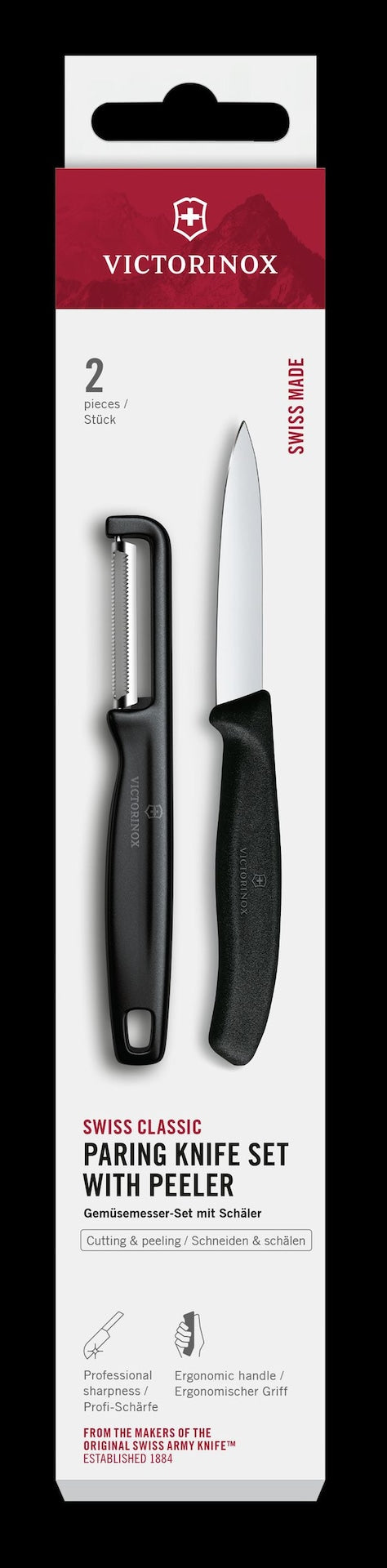 Victorinox Dishwasher Safe Paring Peeler Set, 2-pc E3
