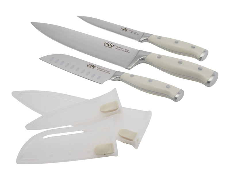 Vida 3PC KNIFE PACK WHITE D6