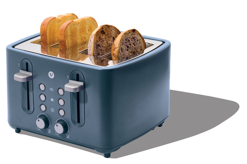Vida 4-Slice Toaster with Extra-Wide Slots, Bluefin Q1