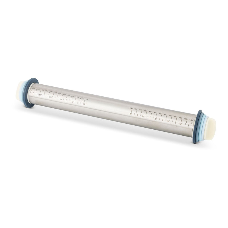 Vida by PADERNO Adjustable Stainless Steel Rolling Pin with Thickness Rings M0