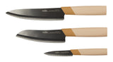 Vida by PADERNO Black Ceramic Knife Set, 3-pc