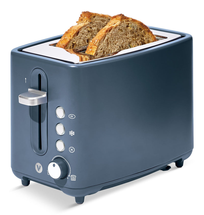 Vida by PADERNO Colour Series 2-Slice Toaster with 3 Settings, Bluefin J1