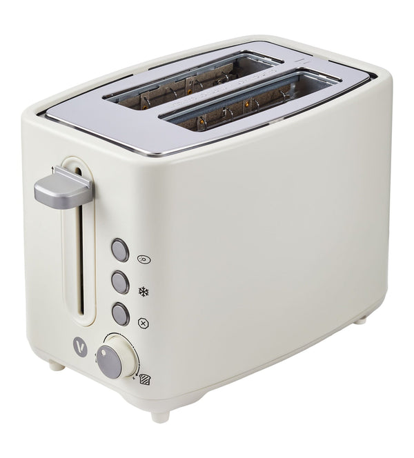 Vida by PADERNO Colour Series 2-Slice Toaster with 3 Settings, Shortbread Z2