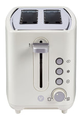 Vida by PADERNO Colour Series 2-Slice Toaster with 3 Settings, Shortbread