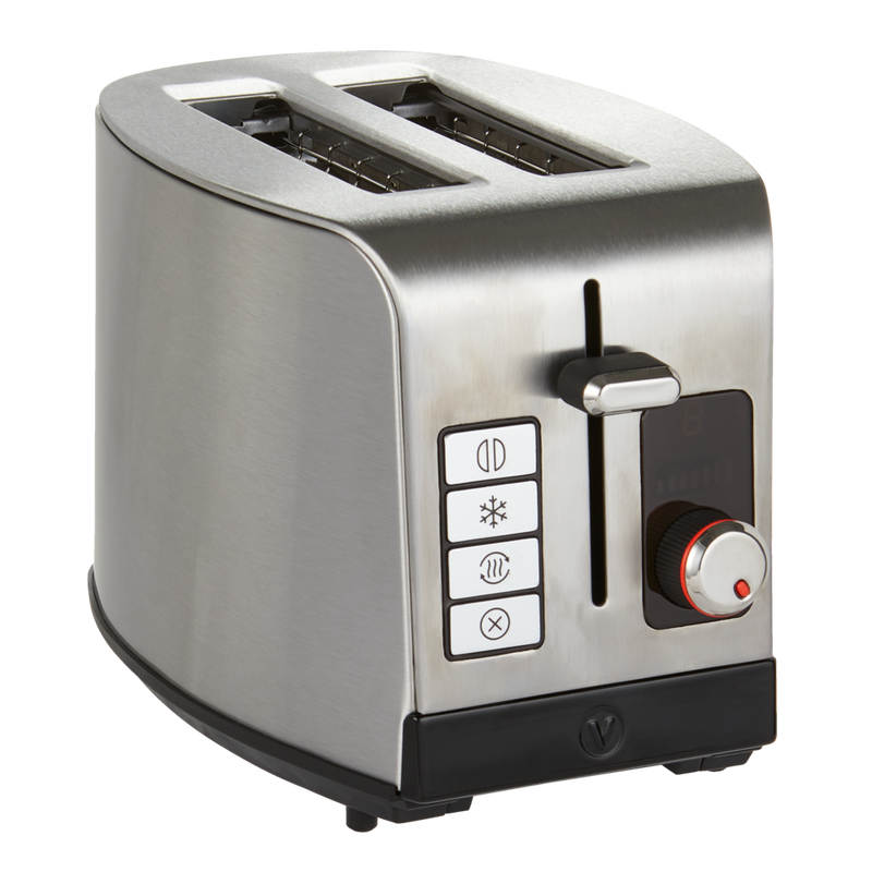 Vida by PADERNO Digital Stainless Steel Toaster, 2-Slice Y6
