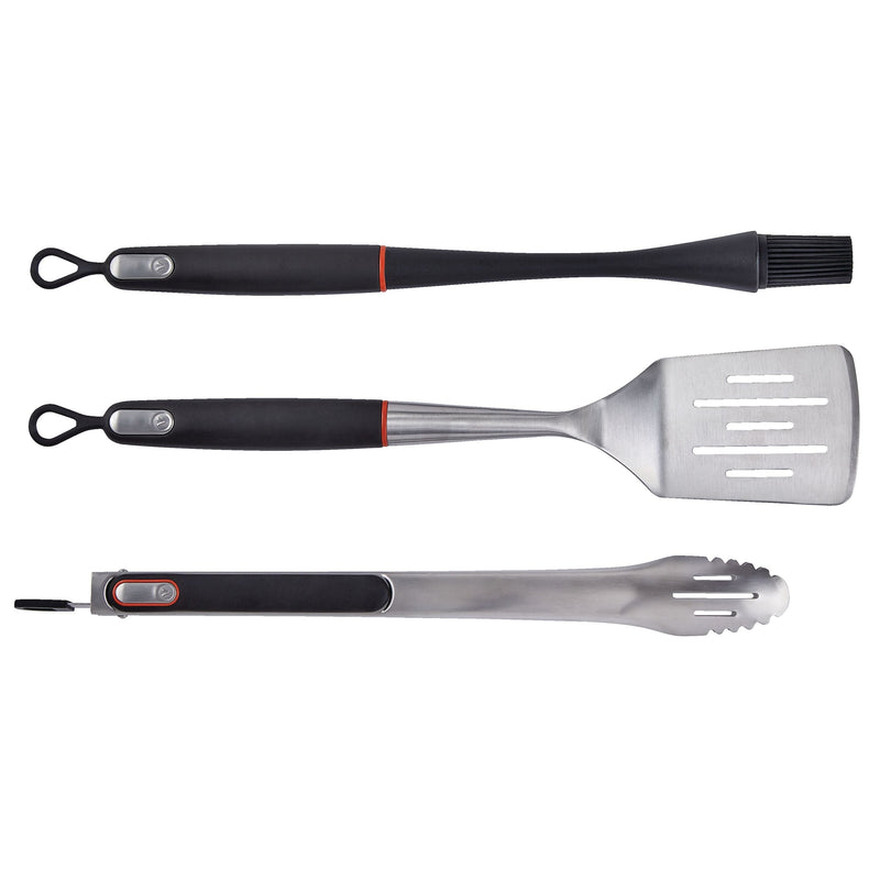 Vida by PADERNO Outdoor BBQ Grill/Griddle Tool Set, 3-pc J9