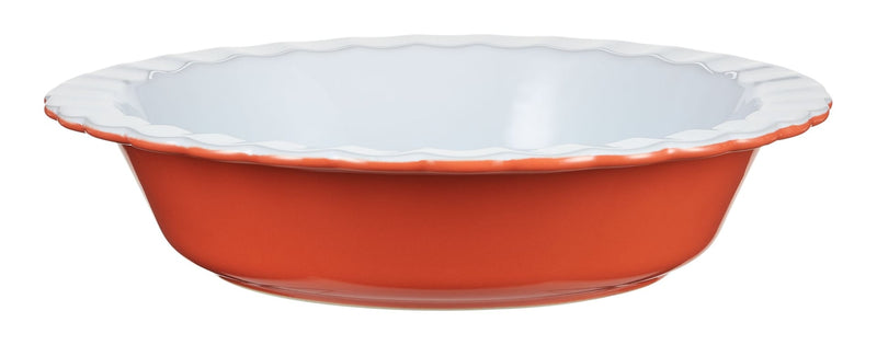 Vida by PADERNO Pie Ceramic Baking Dish, Orange D3