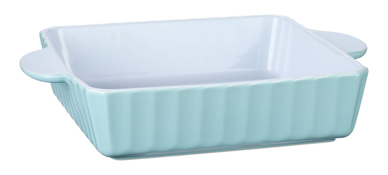 Vida by PADERNO White/Blue Ceramic Square Baking Dish, 9-in D0