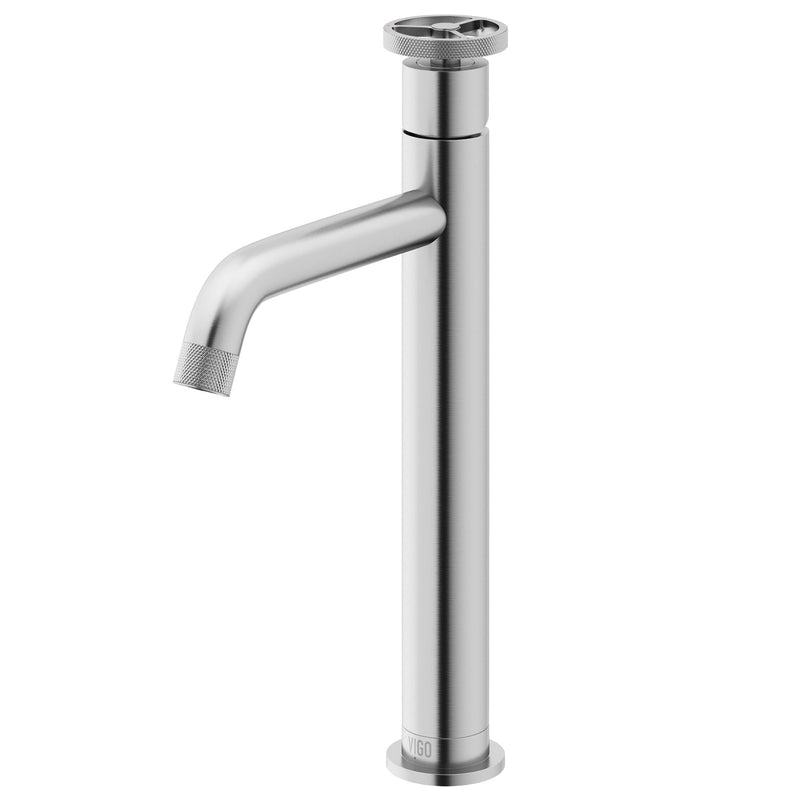 VIGO Cass 12-in Vessel Bathroom Faucet, Various Finishes T6