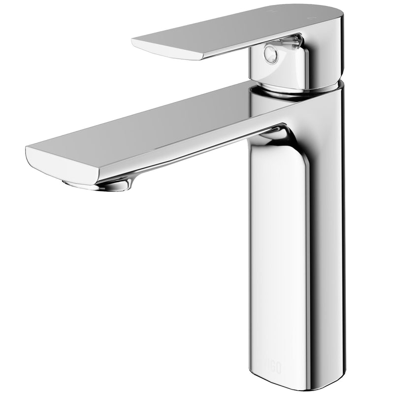 VIGO Davidson Single Handle Single Hole Bathroom Sink Faucet, WaterSense Certified, Chrome P5