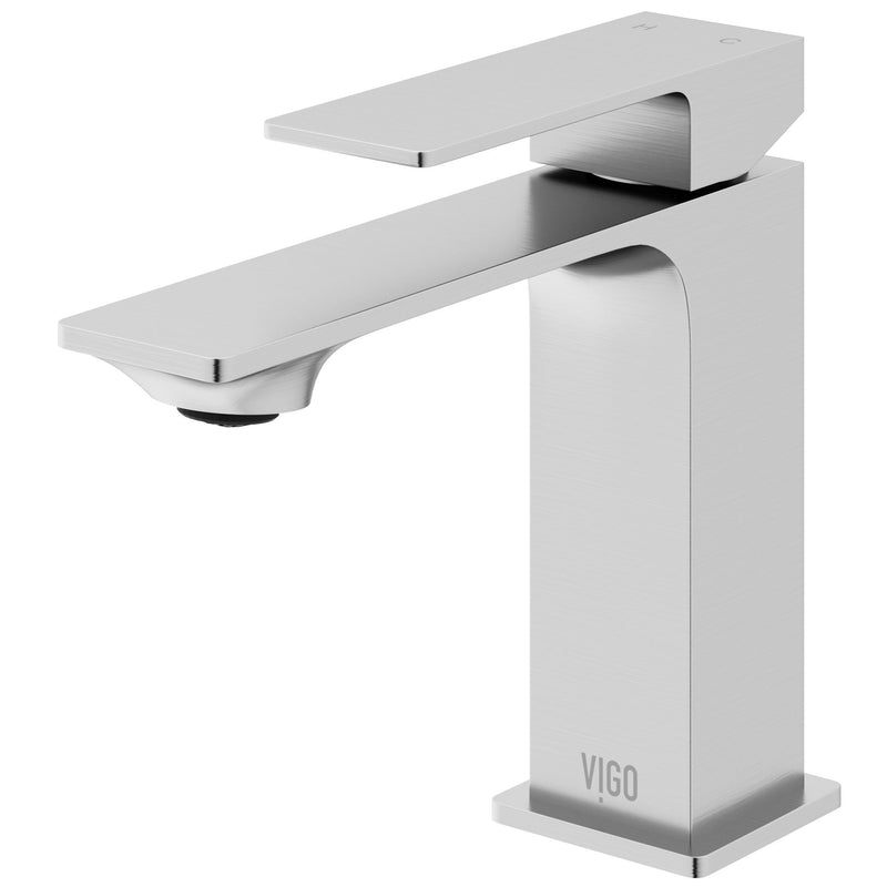 VIGO Dunn 11-in Single-Handle Bathroom Faucet, Various Finishes O7