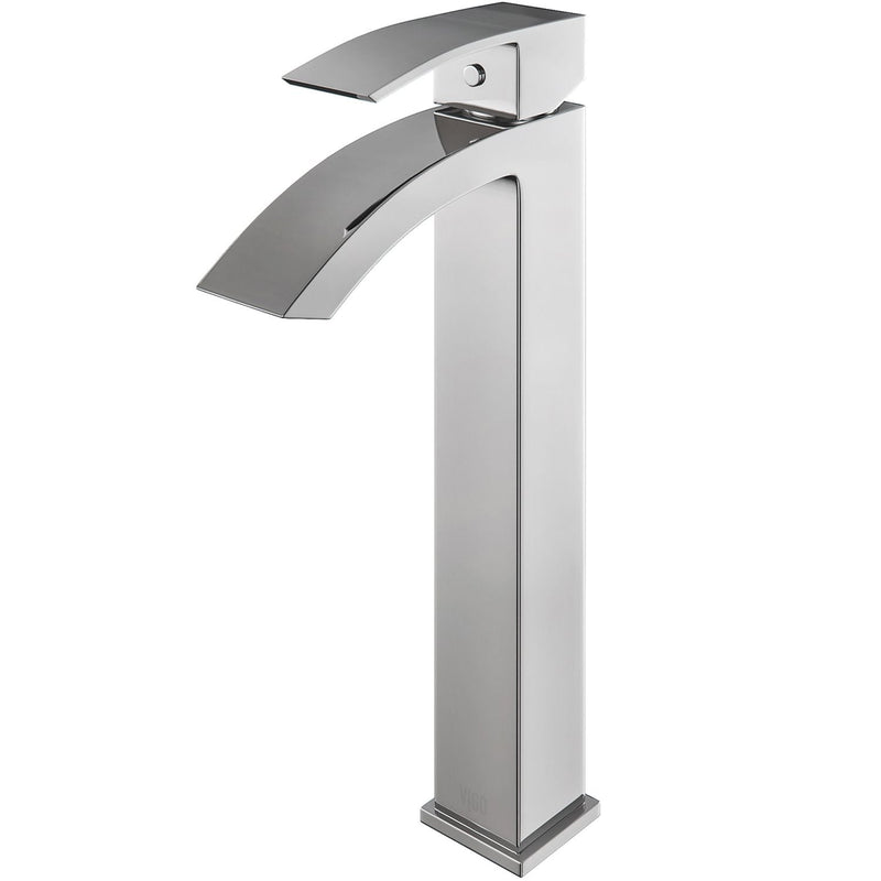 VIGO Duris Single Handle Single Hole Bathroom Sink Faucet, WaterSense Certified, Chrome N3