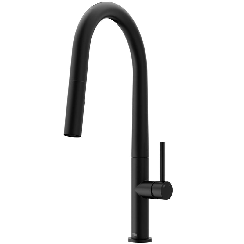 VIGO Greenwich Kitchen Faucet, Matte Black K4