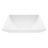 VIGO Hibiscus Matte Stone Round Vessel Bathroom Sink/Basin, Above-Counter Installation, White