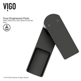 VIGO Ileana Single Handle Single Hole Bathroom Sink Faucet, WaterSense Certified, Matte Black
