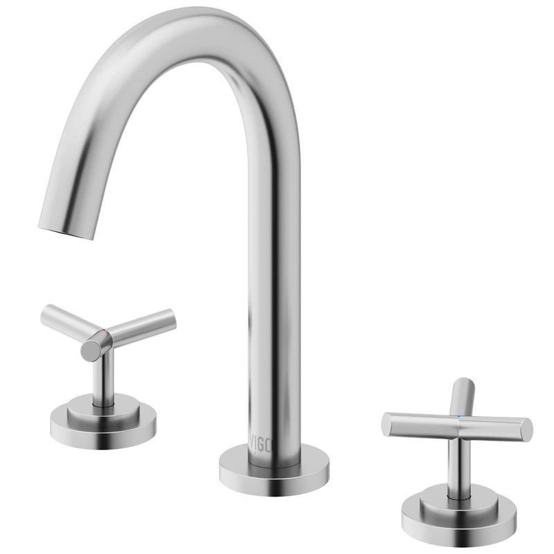 VIGO Jewel 9-in 2-Handle Bathroom Faucet, Various Finishes R2