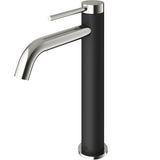 VIGO Lexington Single Handle Vessel Sink Bathroom Faucet with cFiber© Body, Brushed Nickel
