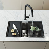 VIGO Mercer 33-in Stainless Steel Undermount Kitchen Sink