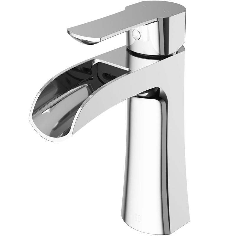 VIGO Paloma Single Handle Single Hole Bathroom Sink Faucet, WaterSense Certified, Chrome U0