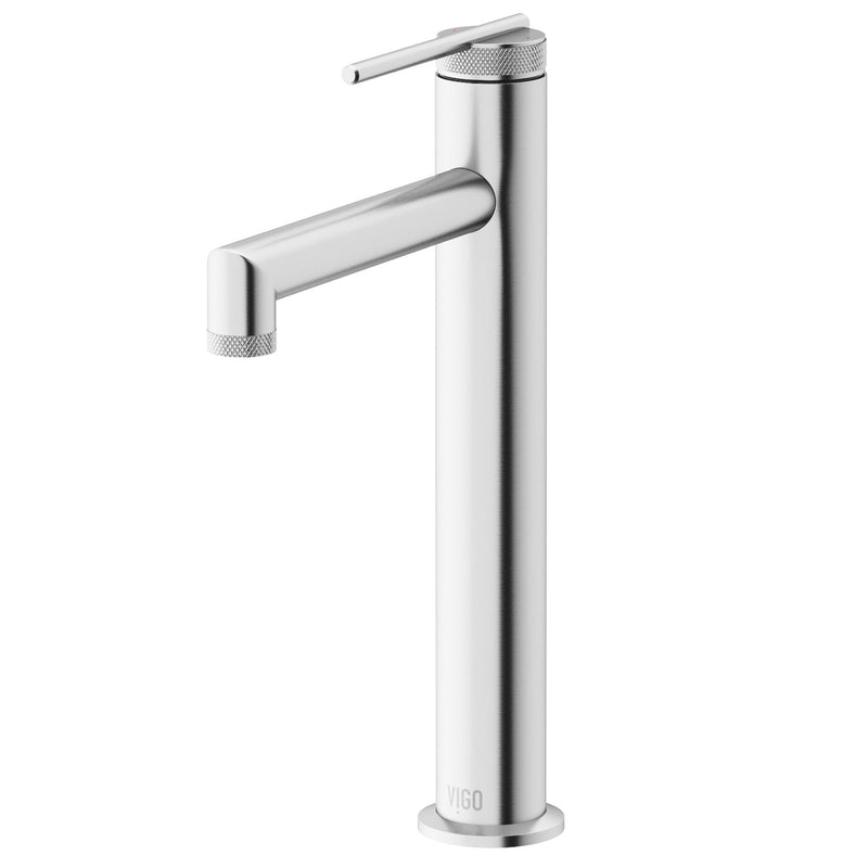 VIGO Sterling 6-in Vessel Bathroom Faucet, Various Finishes Q0