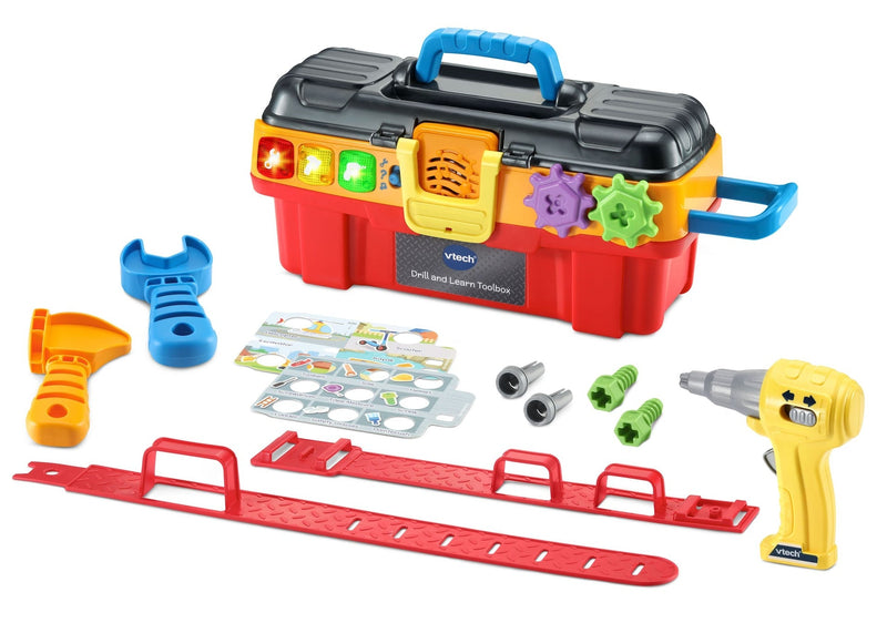 VTech Drill & Learn Toolbox Pro, English Language Version, Battery Operated A0