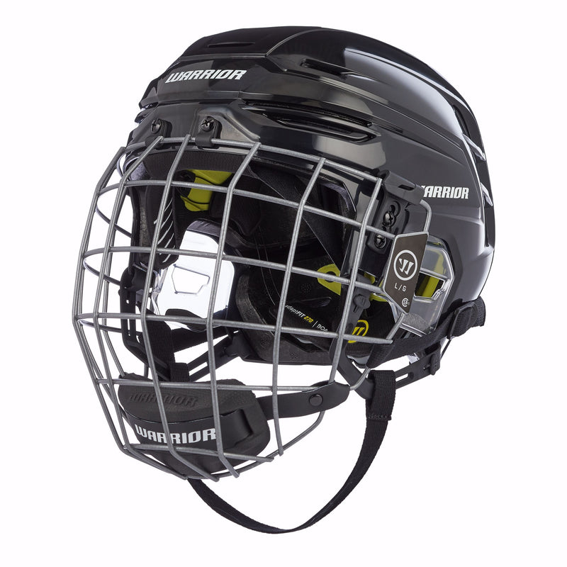 Warrior Alpha Pro Hockey Helmet Combo, Black A0