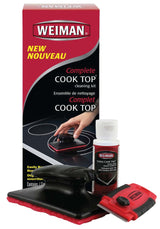Weiman Complete Glass Cooktop Cleaning Kit, 3-pc, Include Scrub Pad, Scraper and Cleaning Solution