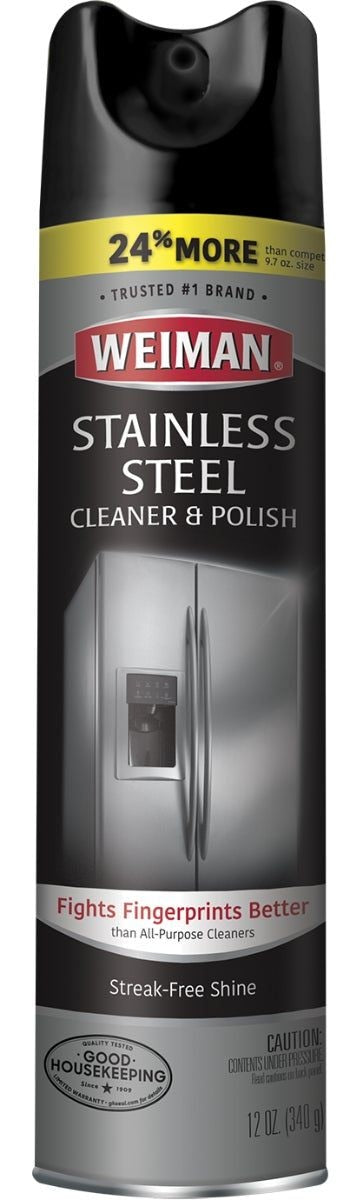 Weiman Stainless Steel Cleaner and Polish Spray, 340-g N2