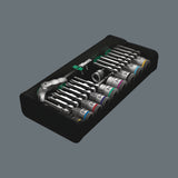Wera 3/8-in Drive Socket Set, SAE, 29-pc