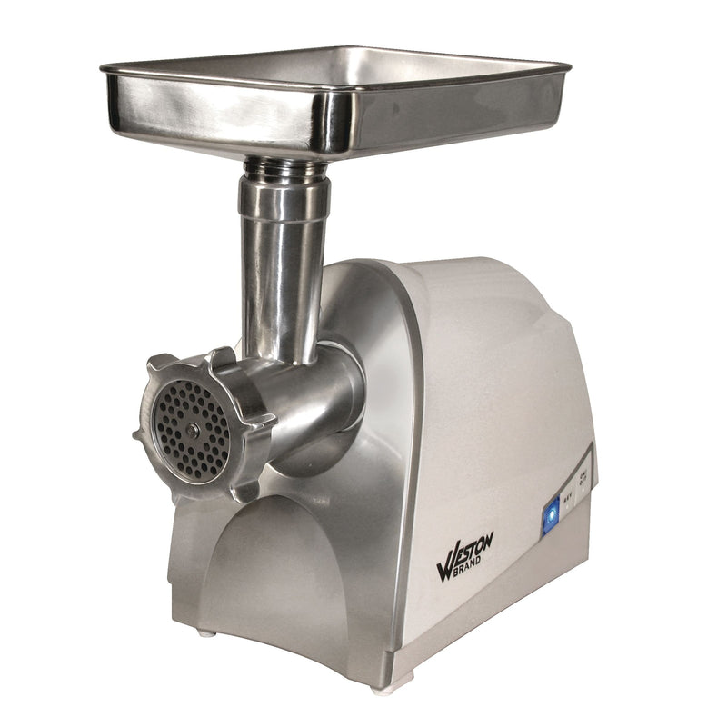 Weston 575-W Electric Meat Grinder, Stainless Steel D2