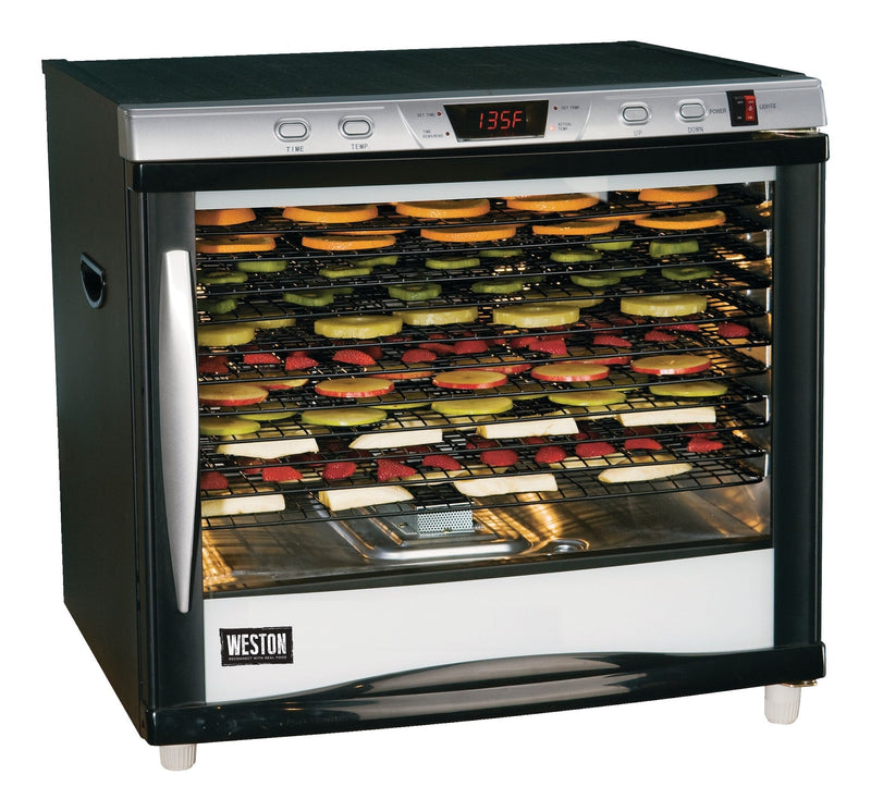 Weston Pro-1200 12-Tray Digital 110V 1600W Dehydrator, 80-L L5