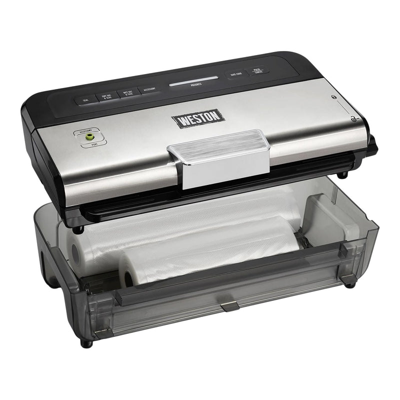 Weston Wet & Dry Sealer 11-in Vacuum Sealer With Date Code Stamp, Black C3