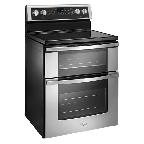 Whirlpool 30 in 6.7 cu ft. Stainless Steel Electric Double Oven Range with True European Convection Y8