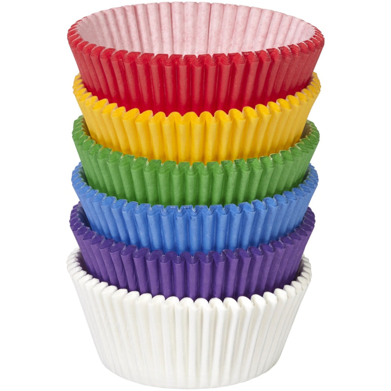 Wilton Paper Baking Cups, Rainbow, 2-in, 150-pk W4