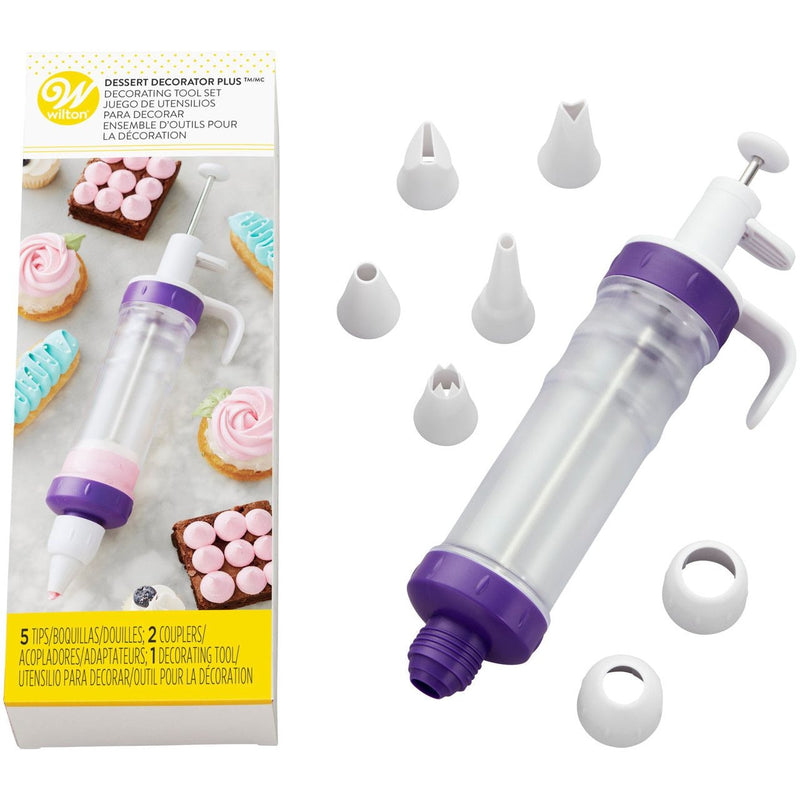 Wilton Plastic Dessert Decorator Plus Decorating Tool Set, 8-pc J4
