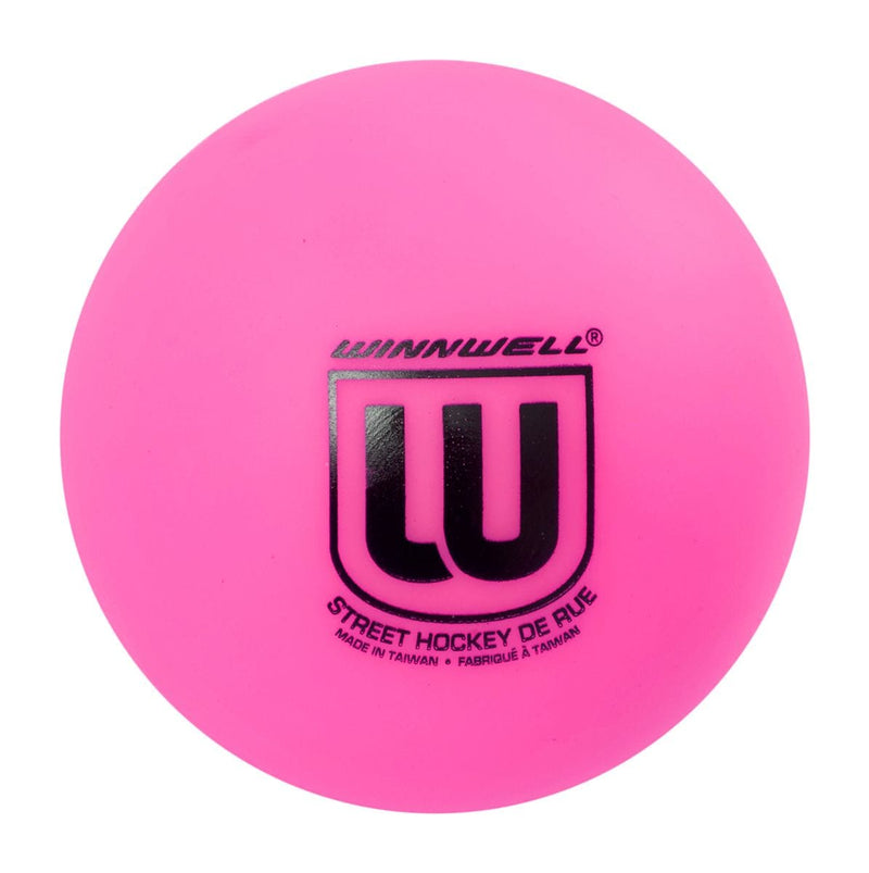 Winnwell Cold Weather Street Hockey Ball, Pink I6