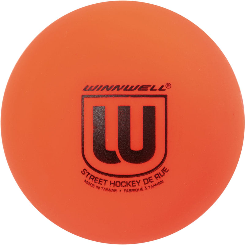Winnwell Street Hockey Medium Ball, Orange, 65mm, 50g X9