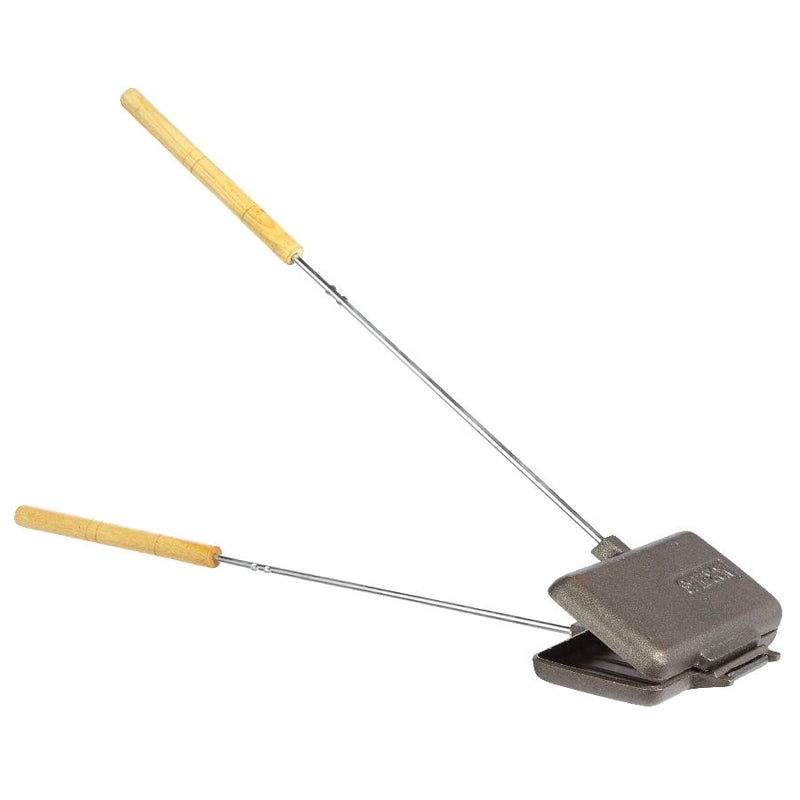 Woods Cast Iron Long Handle Double Camping Cooker/Toaster, 9-in Z8