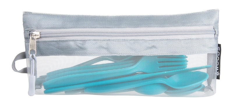 Woods Reusable BPA-Free Plastic Camp Cutlery Set, 16-pc I4