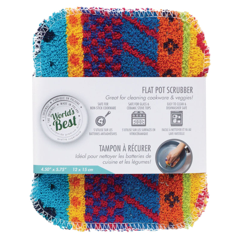 World's Best Flat Pot Scrubber, 1-pk R8