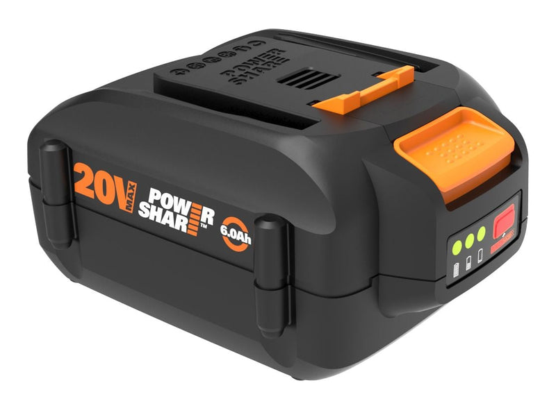 WORX WA3671 20V MAX Power Share 6Ah Lithium-ion Replacement Battery P5