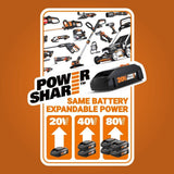 WORX WG929 20V Power Share Cordless Grass Trimmer & Leaf Blower Combo Kit