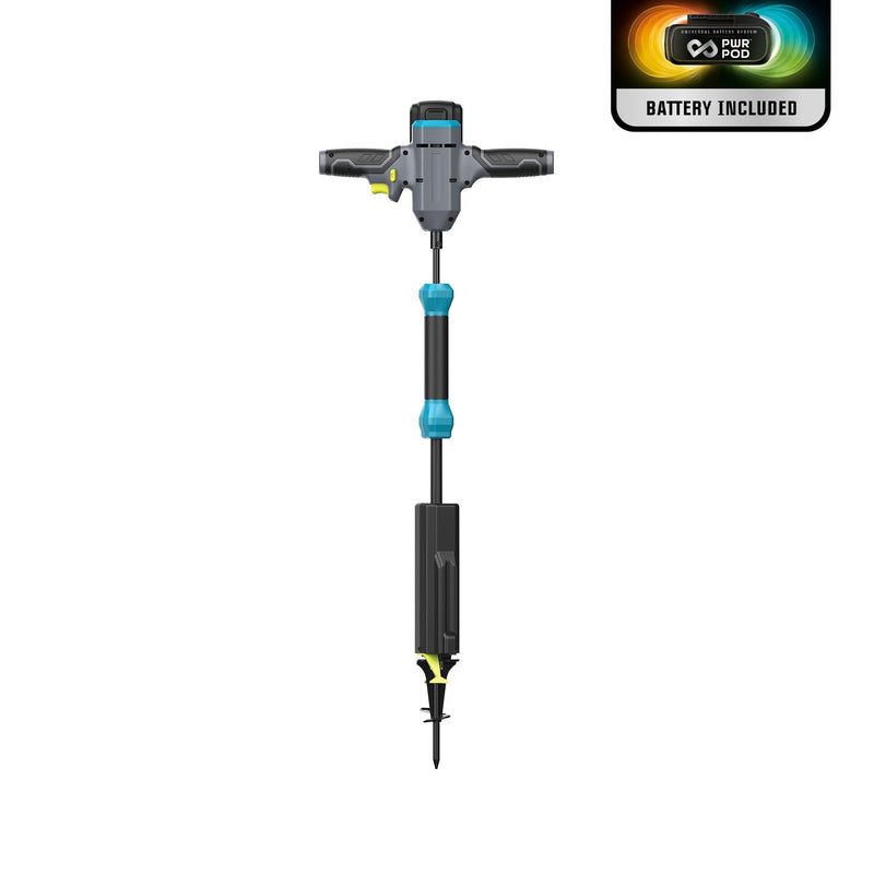 Yardworks 20V Cordless Lawn Weeder, with PWR POD 2.0Ah Battery and Charger F1