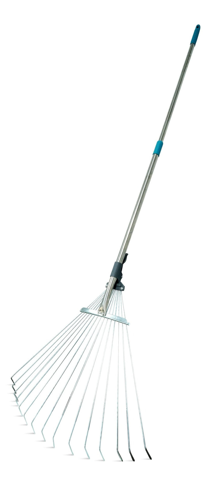 Yardworks 7 to 21-in Wide Metal Adjustable-Tine Telescopic Leaf Rake, 32 to 63-in Aluminum Shaft L2