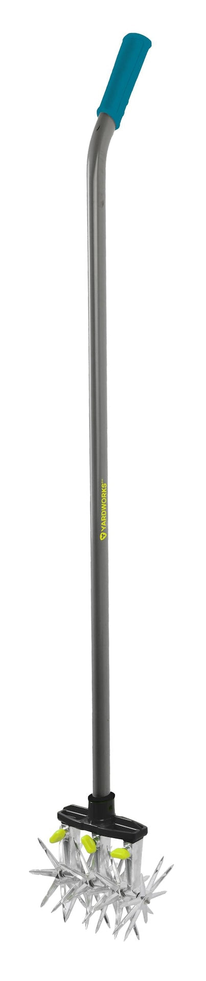 Yardworks Steel & Aluminum 3-Tine Rotary Cultivator, 48-in Angled Handle G9