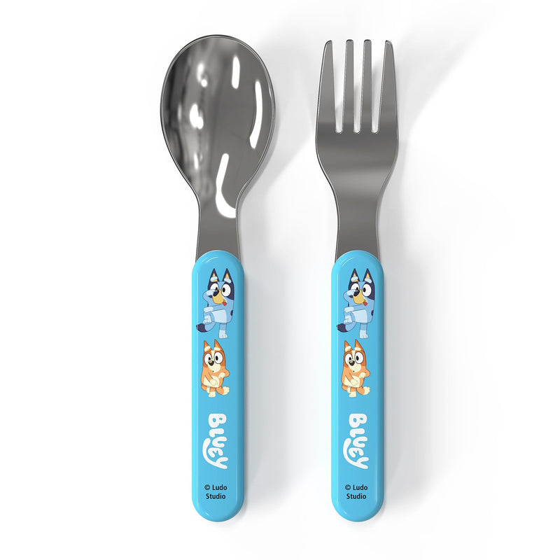 Zak Designs Bluey Flatware Set with Fork & Spoon, 2-Pc W3