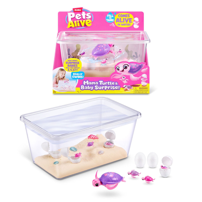 Zuru Pets Alive Mama and Turtle Surprise for Ages 3+ R6