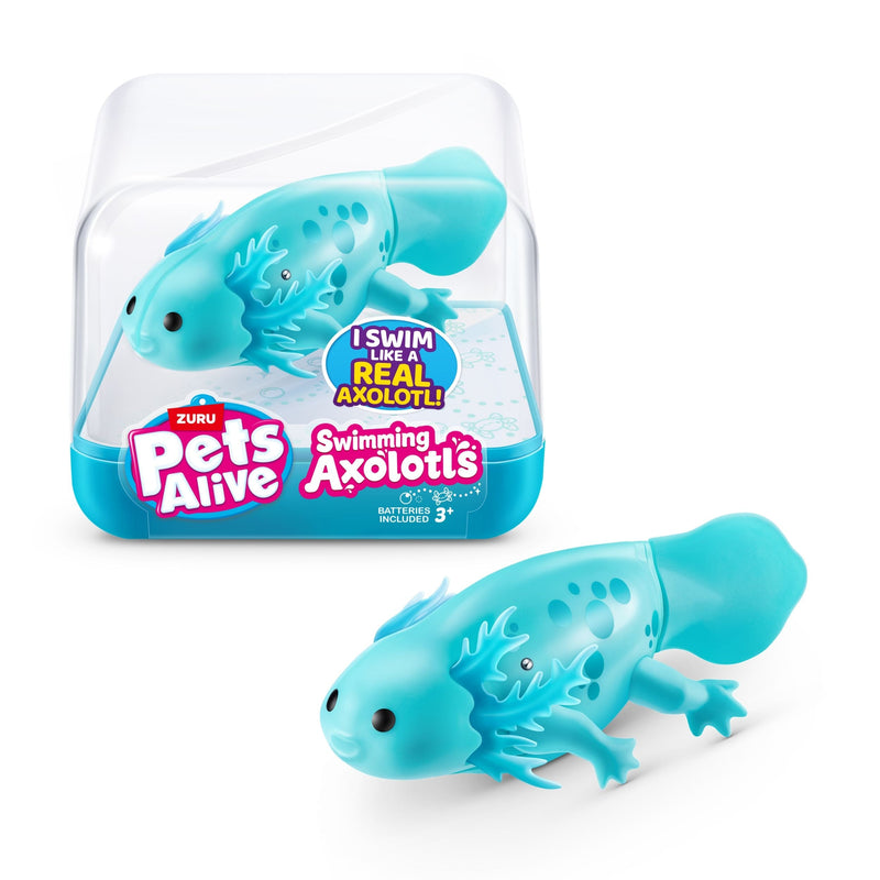Zuru Pets Alive Realsitic Swimming Axolotl for Ages 3+ K9