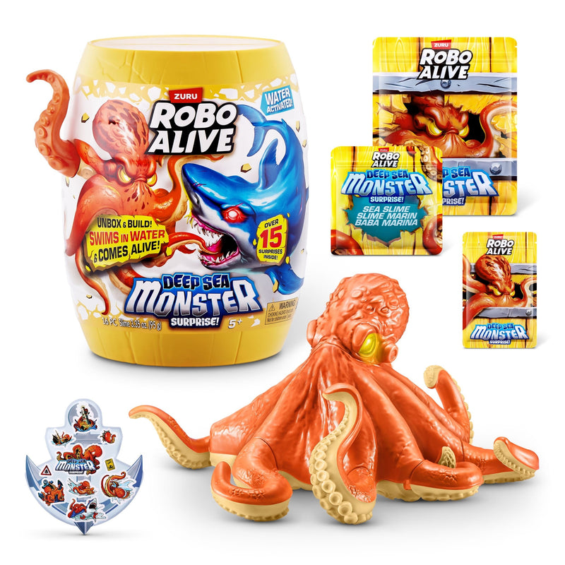 Zuru Robo Alive Deep Sea Monster Surprise Unboxing Playset Capsule for Ages 5+ G9