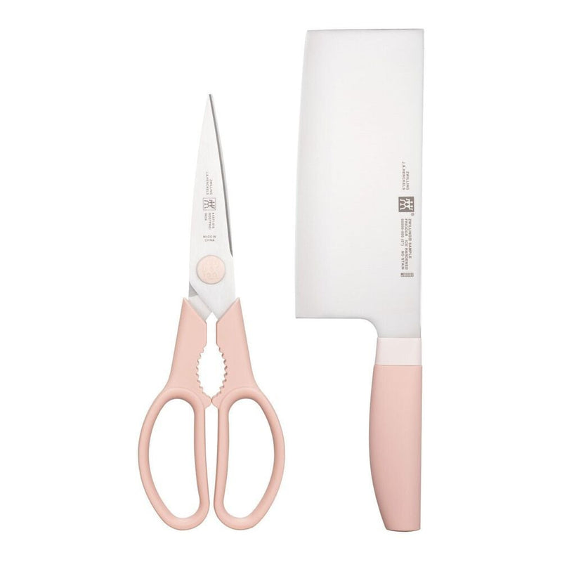 Zwilling Multi-Purpose Stainless Steel Scissors & Knife Set, Pink, 2-pc Z5